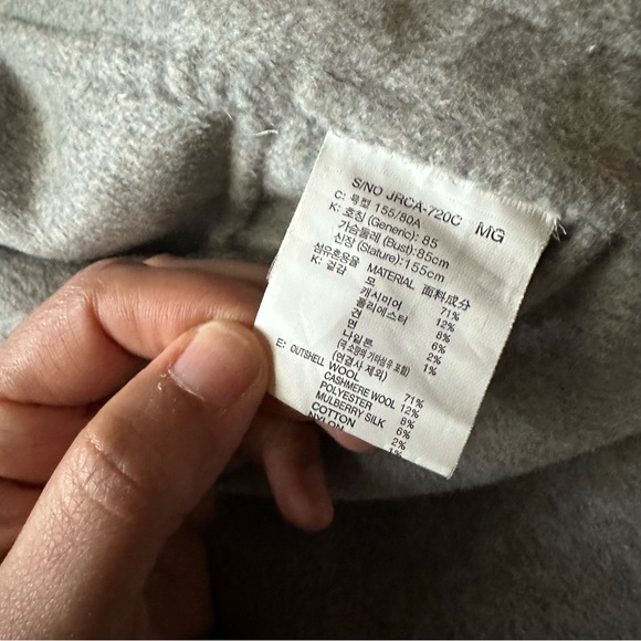 Jucy Judy cashmere wool cashmere silk coat jacket oversized boxy Korea designer - Picture 14 of 17